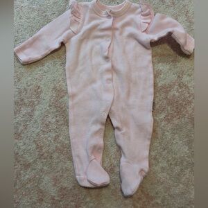 Pink Ruffled Kids One Piece